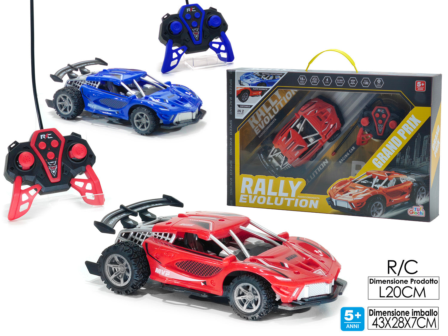 GT AUTO RADIOCOMANDATA 4 FUNZIONI 2ASS