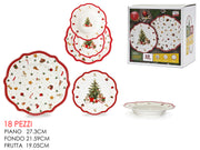 GT SERVIZIO PIATTI 18PZ NATALE HARMONY