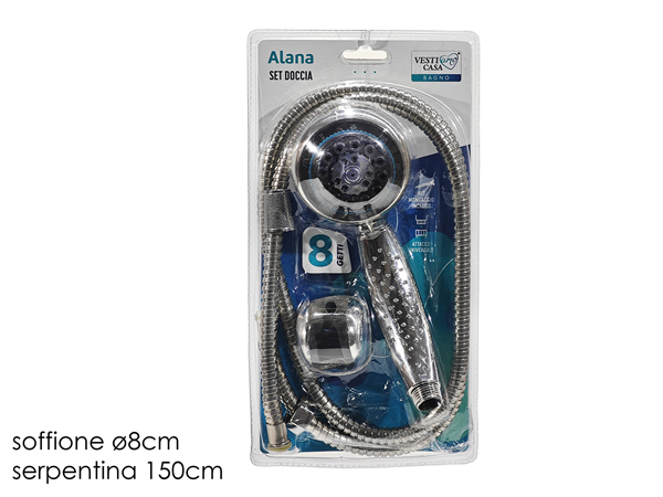 GT SOFFIONE DOCCIA 8 GETTI ALANA