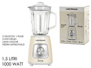 GT FRULLATORE VETRO 1,5LT 1000W CREMA 