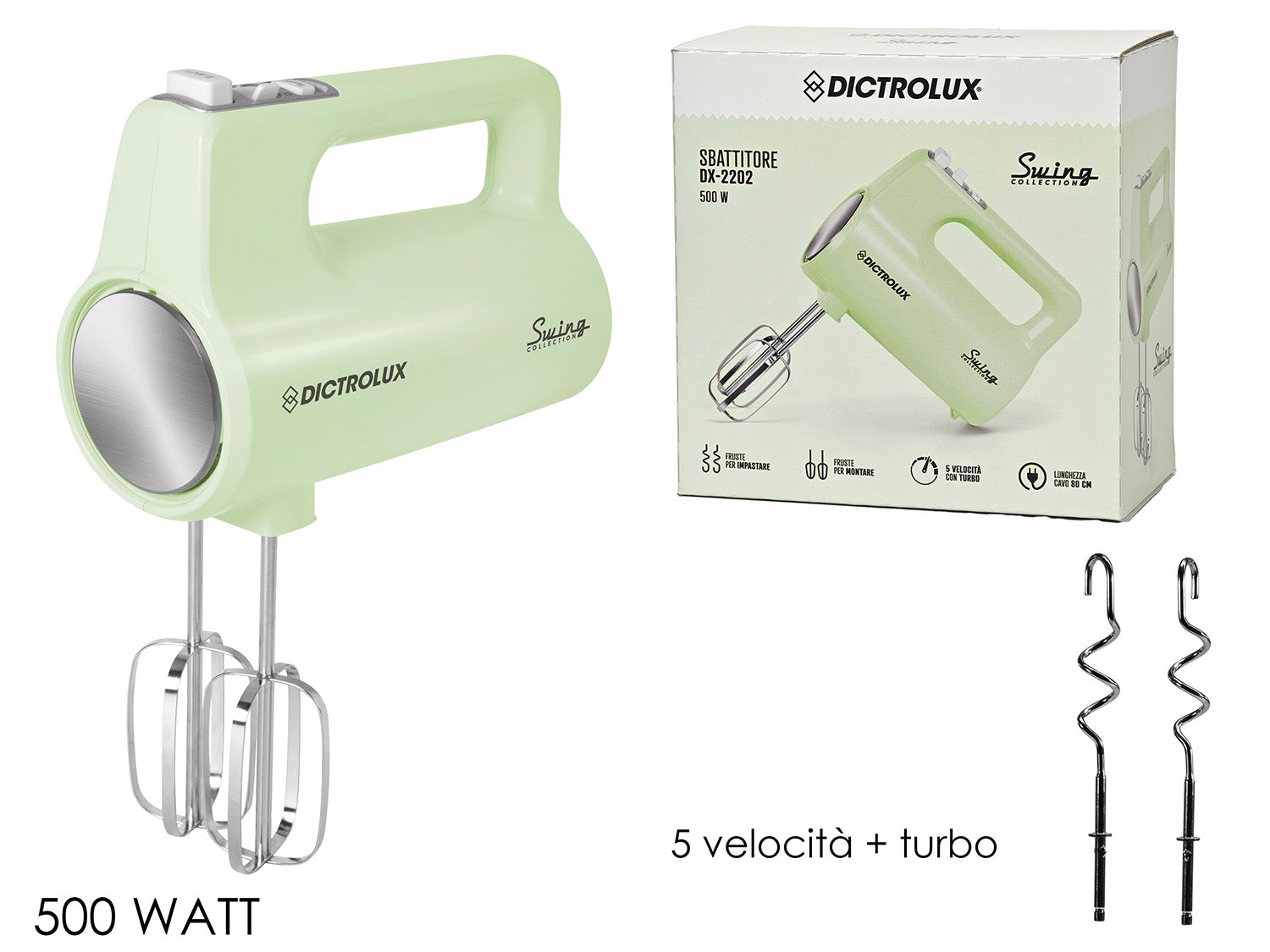 GT SBATTITORE 500W VERDE - Infinity Home Store