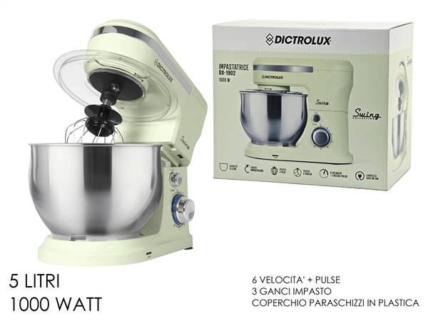 GT IMPASTATRICE 1000W 5LT VERDE 