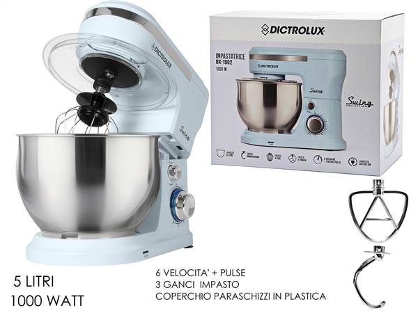 GT IMPASTATRICE 1000W 5LT CELESTE 