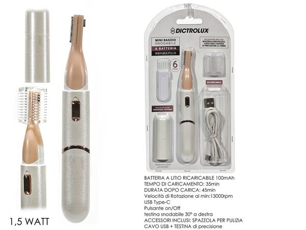 GT MINI RASOIO 1,5W RIC.USB DICTROLUX