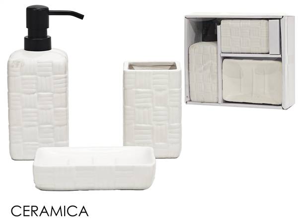 GT SET BAGNO 3PZ BIANCO MODELLO BOTTEGA 