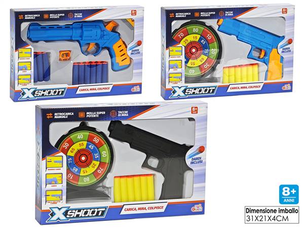 GT PISTOLA C/DARDI + ACCESSORI 3ASS. 