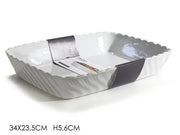 GT PIROFILA RETTANGOLARE GRANDE SMERLATA 34X23.5XH5.6 CM.