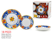 GT SERVIZIO PIATTI 18PZ BRIGITTE IN PORCELLANA