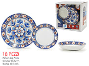 GT SERVIZIO PIATTI 18PZ CORINZIA IN PORCELLANA