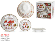 GT SERVIZIO PIATTI 18PZ NATALE WOODEN