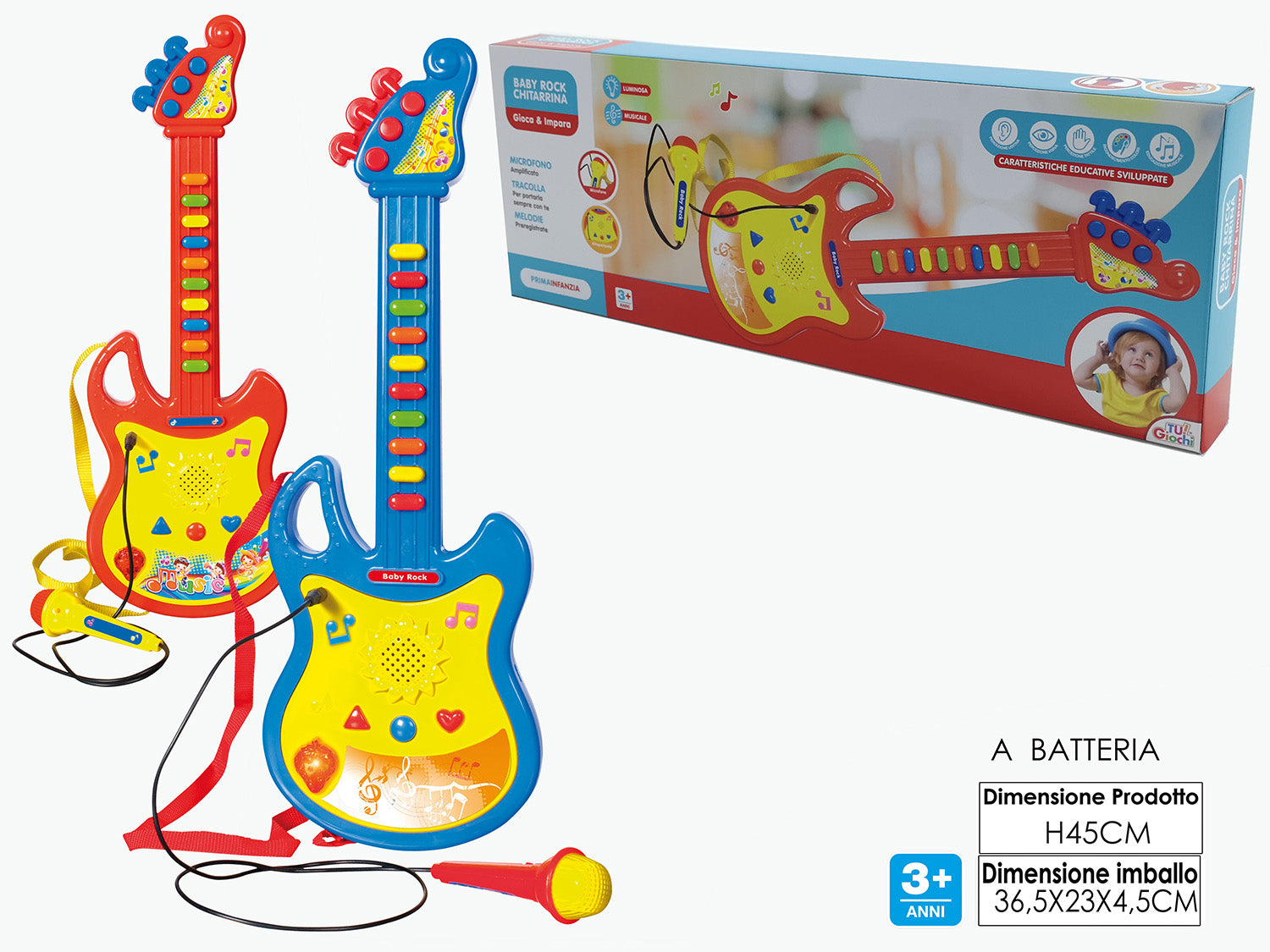 GT CHITARRINA ROCK C/MICROFONO