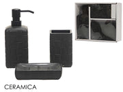 GT SET BAGNO 3PZ NERO MODELLO BOTTEGA