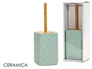 GT PORTASCOPINO 11X11XH33CM CELESTE SET BAGNO MODELLO BOTTEGA