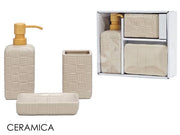GT SET BAGNO 3PZ ROSA MODELLO BOTTEGA 