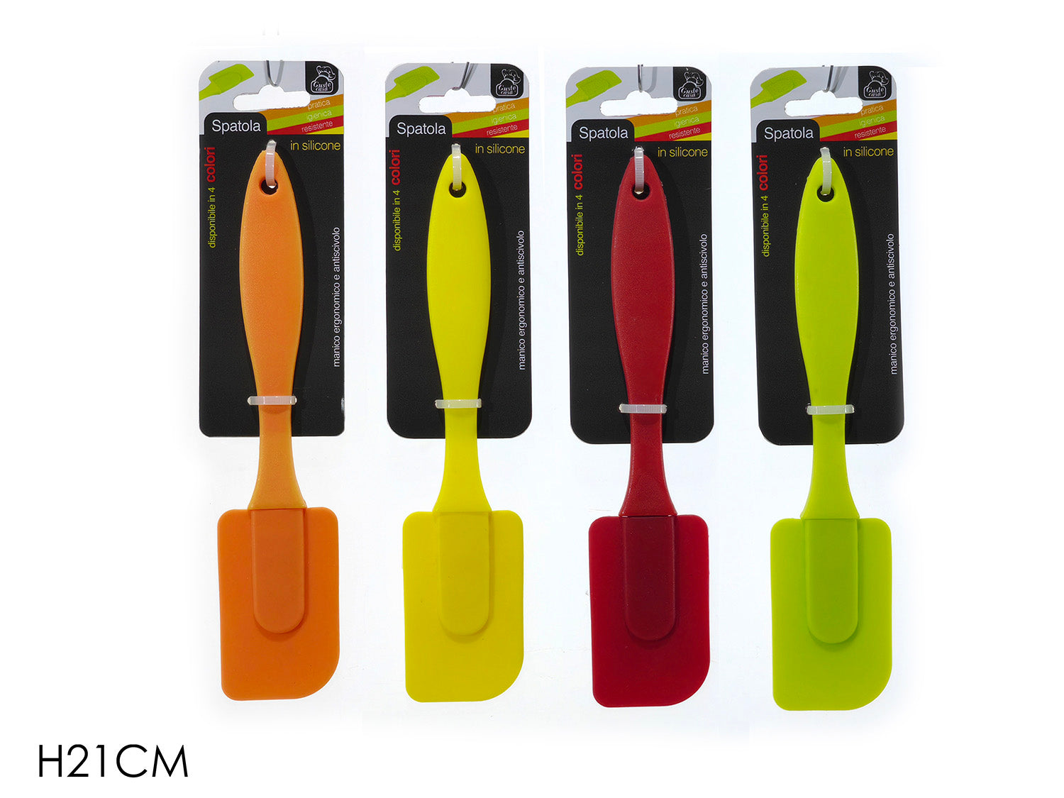 GT SPATOLA SILICONE MEDIO 4ASS