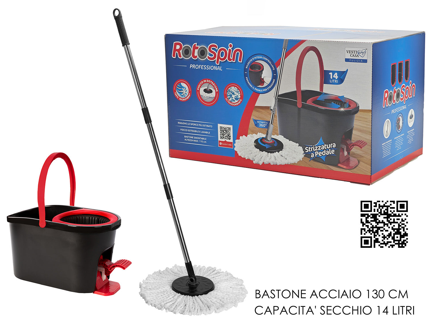 GT SECCHIO MOCIO PROFESSIONALE ROTOSPIN CON PEDALE