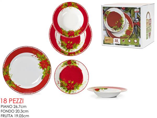 GT SERVIZIO PIATTI 18PZ NATALE STAR 