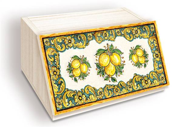 LUPIA PORTAPANE SHABBY 30X40X20 LEMON 