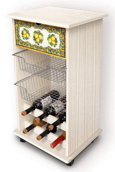 LUPIA CARRELLO P/FRUTTA 40X45 H.85 LEMON 