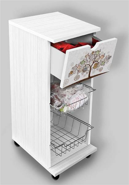 LUPIA CARRELLO MULTISERVICE 29X39X65 TREE WHITE