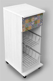 LUPIA CARRELLO MULTISERVICE 29X39X65 TILES WHITE