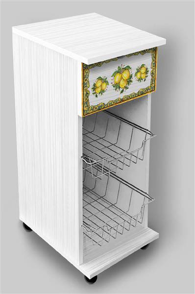 LUPIA CARRELLO MULTISERVICE 29X39X65 LEMON SORRENTO WHITE