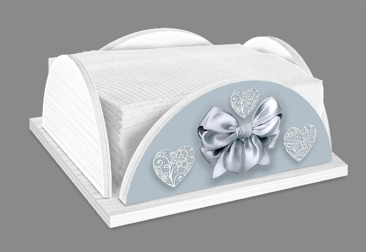 LUPIA PORTATOVAGLIOLI WHITE FIOCCO GREY