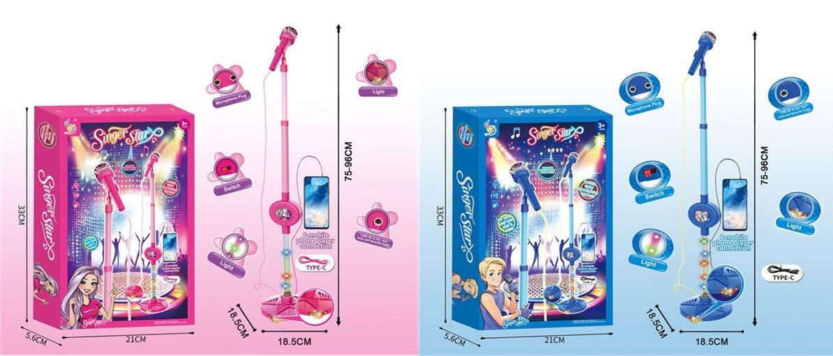 CREARE MICROFONO CON LUCE SINGEL 2COL