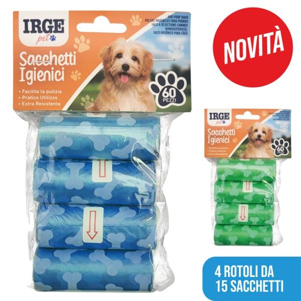 IRGE SACCHETTI IGIENICI PER CANI 4 ROTOL