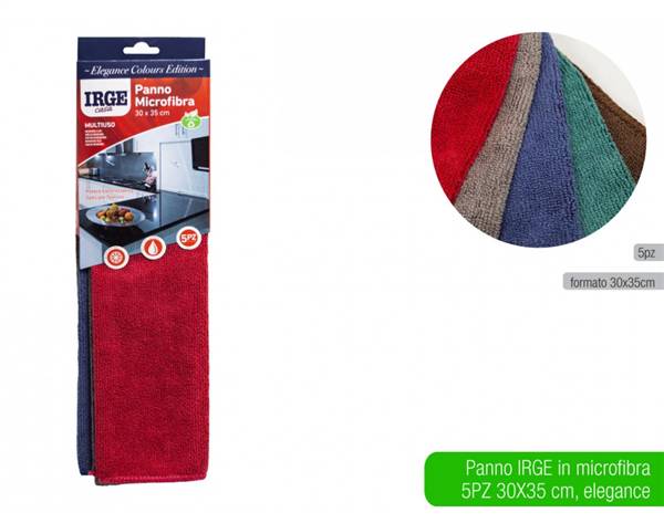 IRGE PANNO MICROFIBRA 5PZ 30X35 