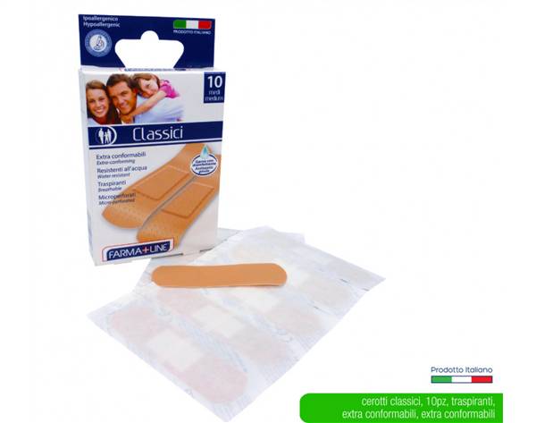 FARMALINE CEROTTI 10PZ MEDI 7X2CM 