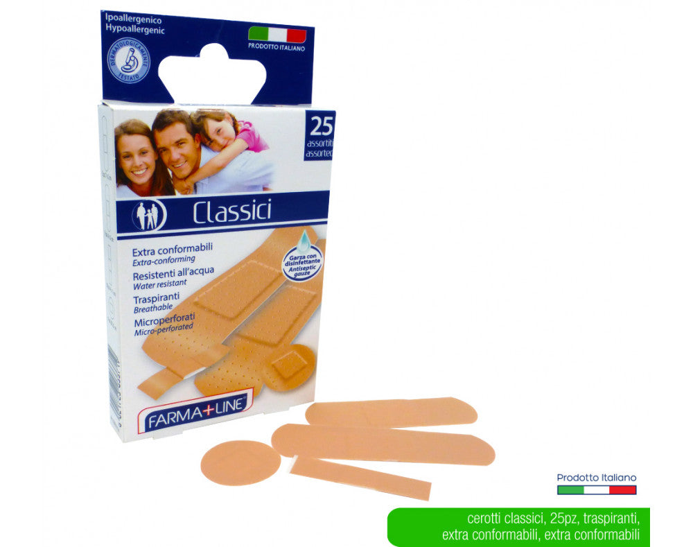 FARMALINE CEROTTI 25PZ MEDI 4FORMATI