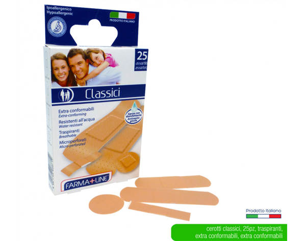 FARMALINE CEROTTI 25PZ MEDI 4FORMATI