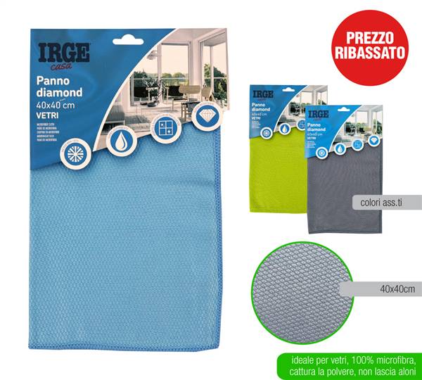 IRGE PANNO MICRO. VETRI DIAMOND 40X40 