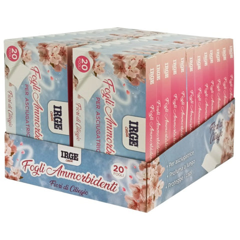 Irge Fogli Asciugatrice Ammor 20pz Fiori