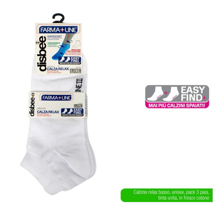 ATD CALZA RELAX BASSA 3PZ BIANCO L/XL - Infinity Home Store