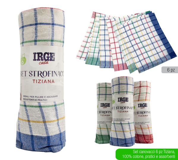 IRGE SET 6 STROFINACCIO 50X70 QUADRI-RIG