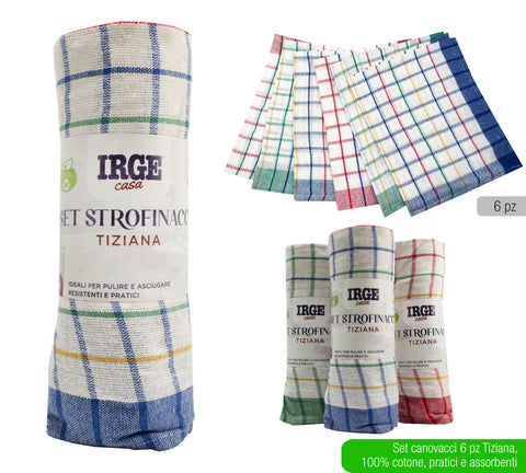 IRGE SET 6 STROFINACCIO 50X70 QUADRI-RIG