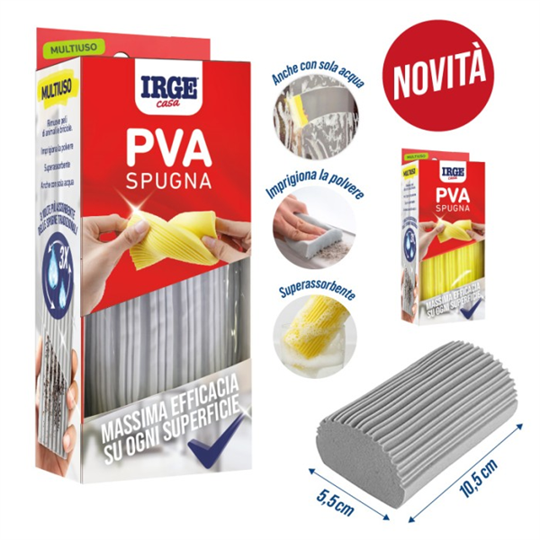 IRGE SPUGNA PVA CON SCANALATURE
