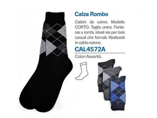 DISBEE CALZA UOMO 3PZ ROMBO T.U. CORTA 