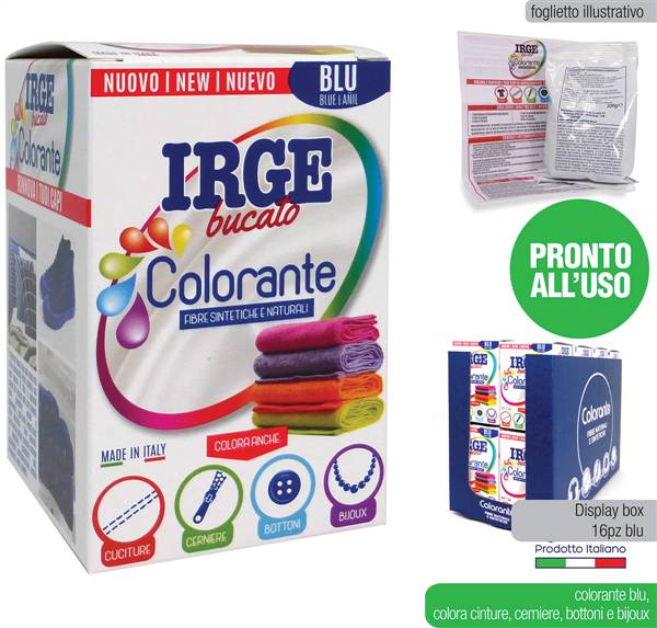 IRGE COLORANTE TESSUTI BLU 300GR 