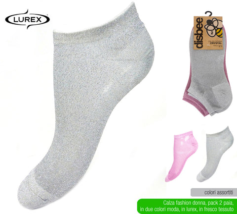 Disbee Calza Donna Crystal 2pz Tg 36-41