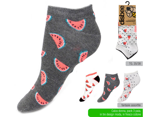 DISBEE CALZA DONNA FRESHSFRU 3PZ TG35-38