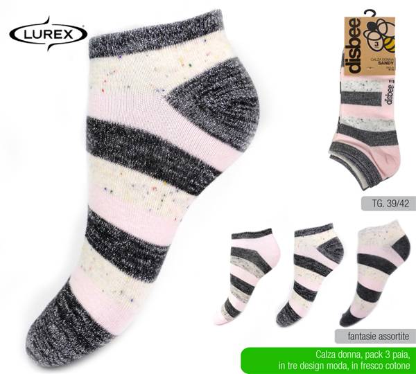 DISBEE CALZA DONNA SANDY 3PZ TG 39-42 