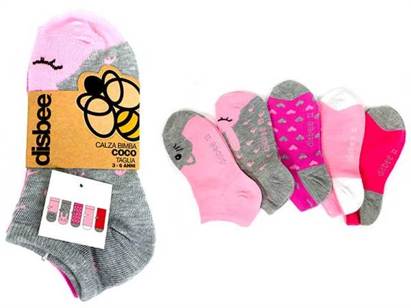 DISBEE CALZA BIMBA COCO 3-6 ANNI 5PZ 