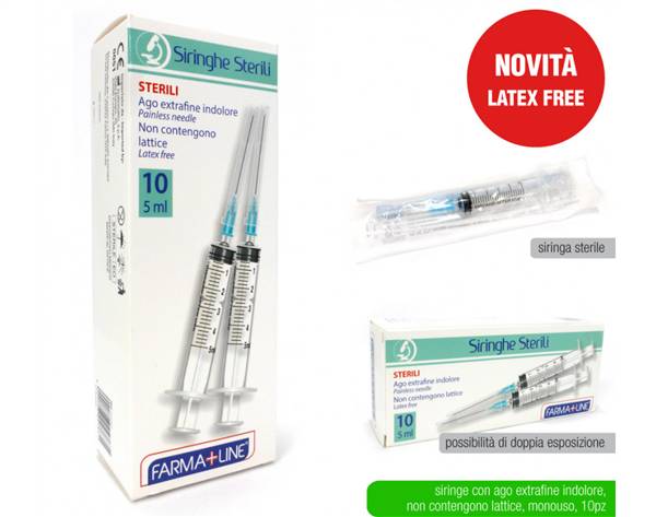 FARMALINE SIRINGHE STERILI 10PZ 5ML 
