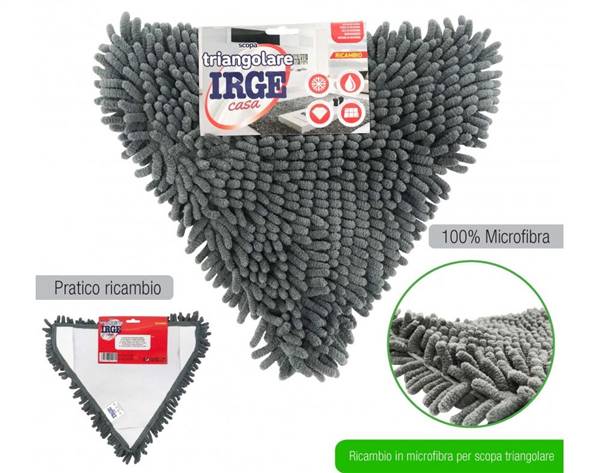 IRGE RICAMBI SCOPA MICROFIBRA TRIANG. 