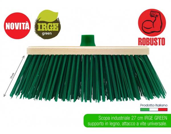 IRGE GREEN SCOPA INDUSTRIALE LEGNO CM27 