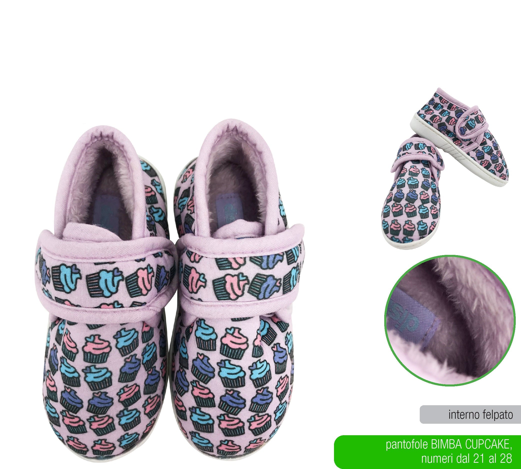 DISBEE PANTOFOLA BIMBA CUPCAKE