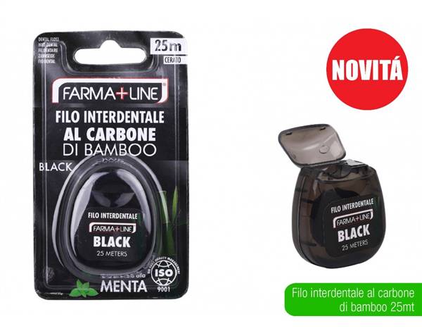 FARMALINE FILO INTERDENTALE NERO 25MT 